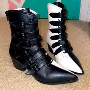 Strangecult color block Coven boots